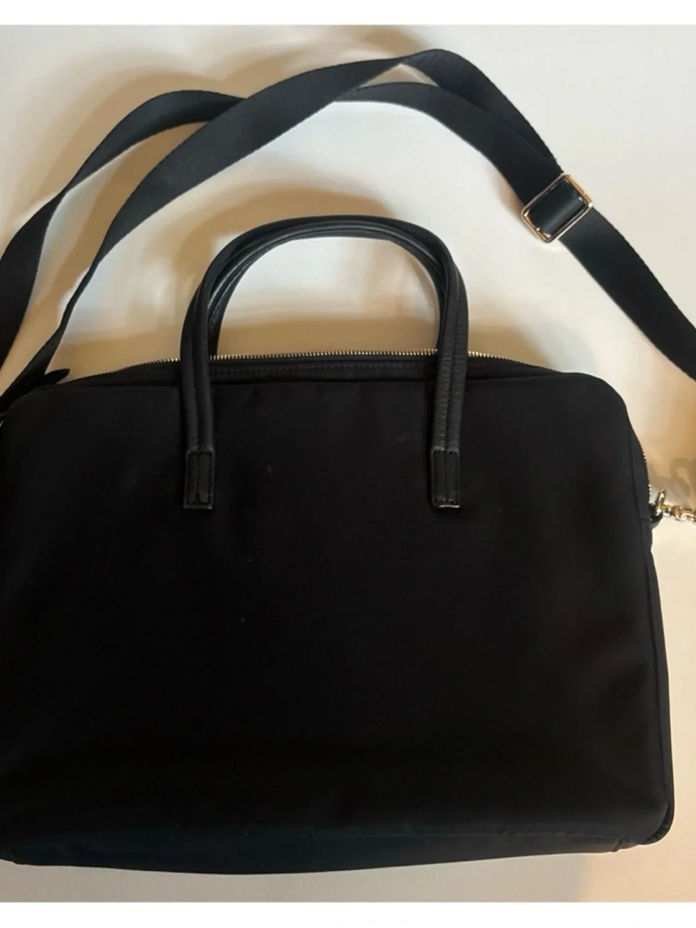 Knomo Womens Hanover 14 inch Laptop Briefcase Shoulder Work Bag in Black